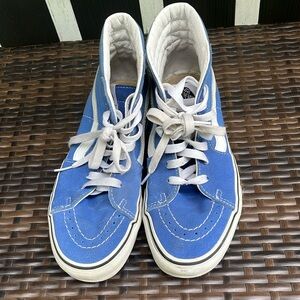 Blue High Top Vans Size 8.5